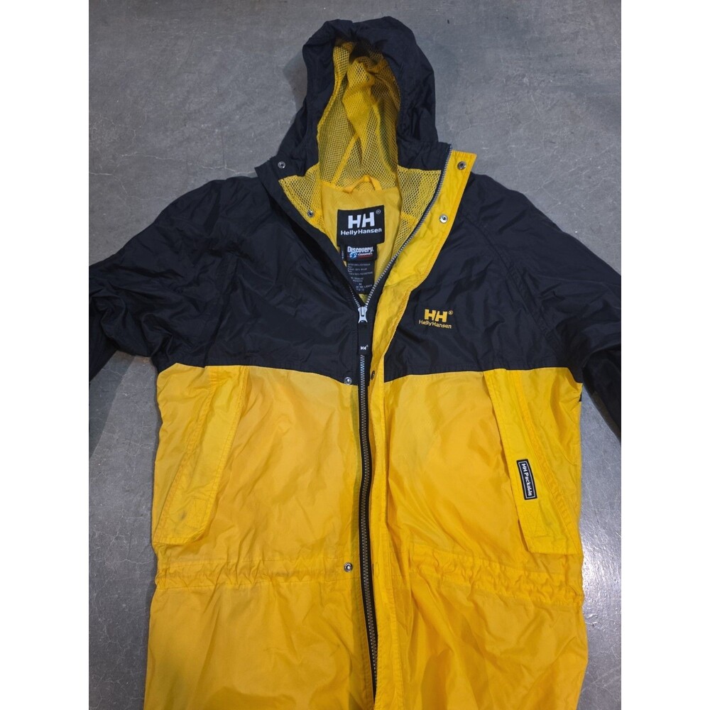 Vintage Helly Hansen x Discovery Channel Mens Medium Packable Jacket RARE H928